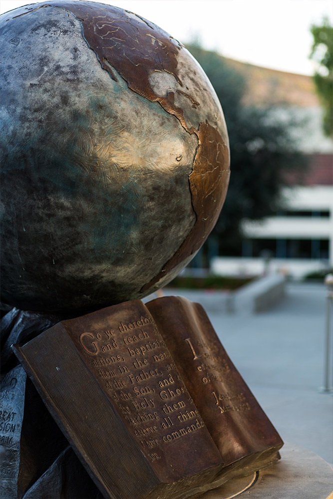 Detail of the Great Commission Globe