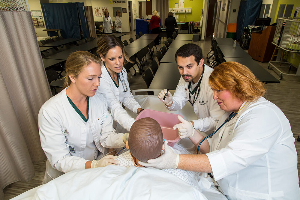 A simulation station for Nursing students