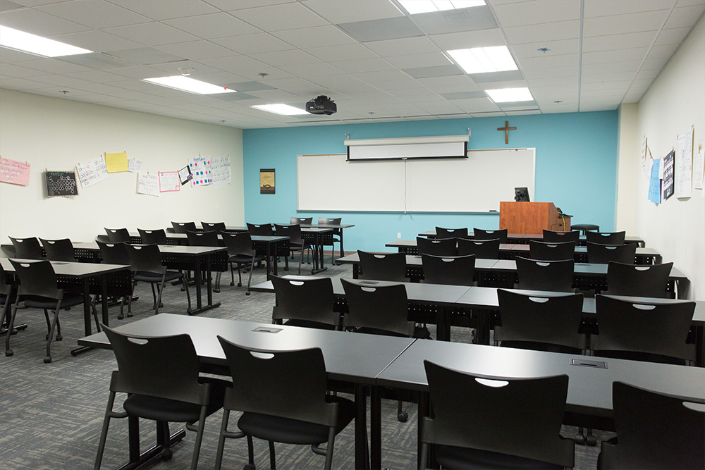 A classroom at Concordia’s Park Place Campus
