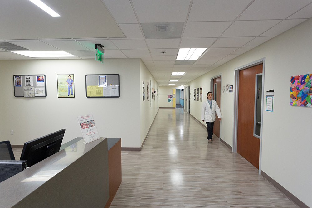 Spacious hallways at Park Place