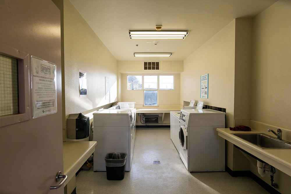The Laundry Room at Chi Rho dorms