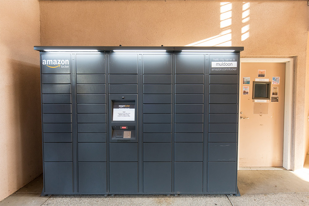 The Amazon locker at Chi Rho dorms