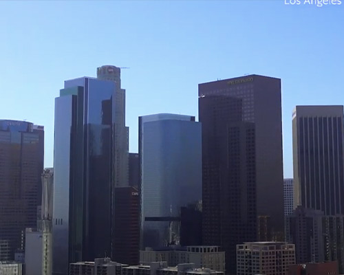 LA downtown view