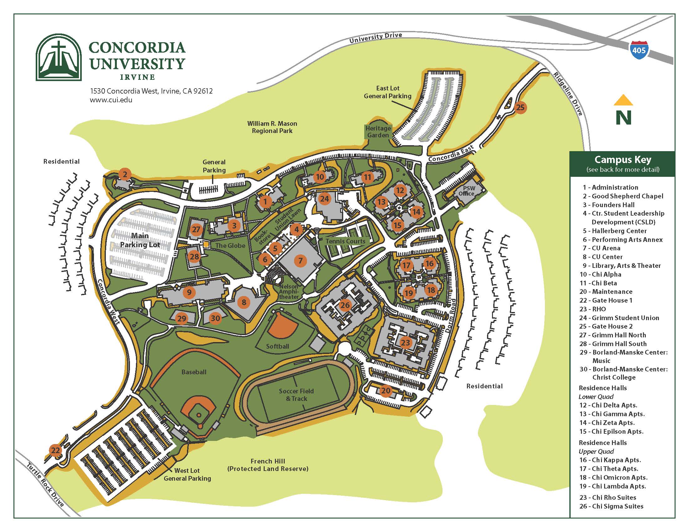 CUI campus map