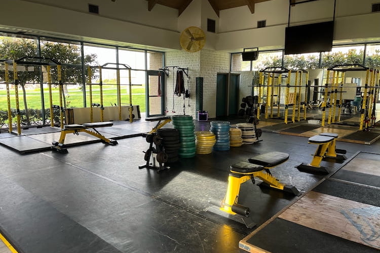 Side View of the Student Athlete Weight Room