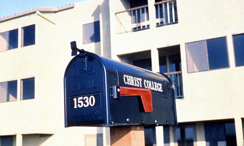 Christ College mail box