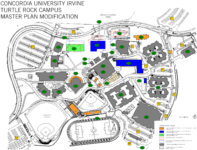 CUI map showing areas of improvements in phase two