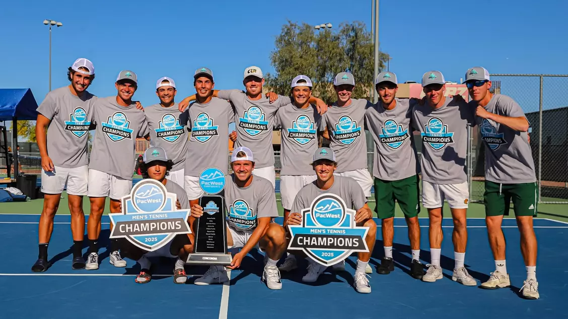 Tennis Wins First CUI Men's PacWest Conference Title