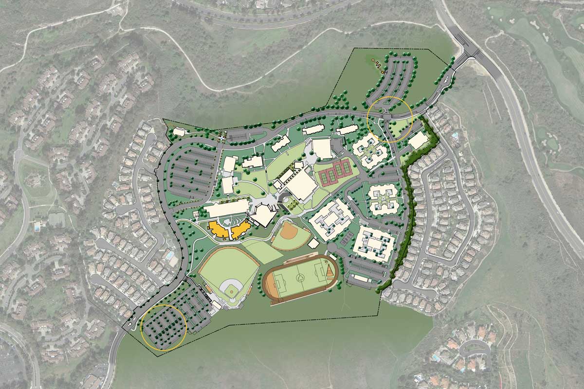 CUI map showing areas of improvements in phase one