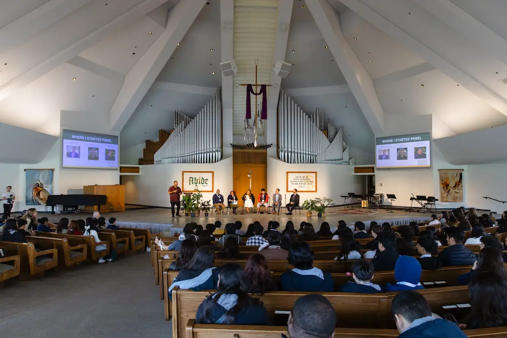 Attendees inside of CU Center