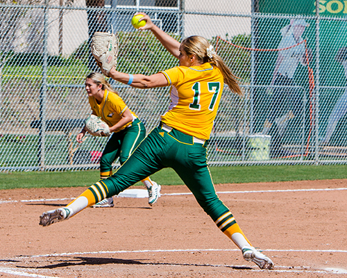 CUI softball pitcher