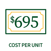 $695 Cost Per Unit