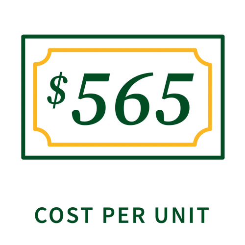 $565 Cost per Unit
