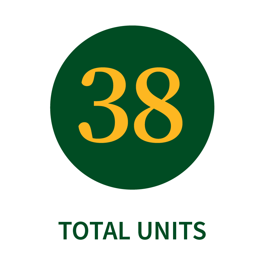 38 total units