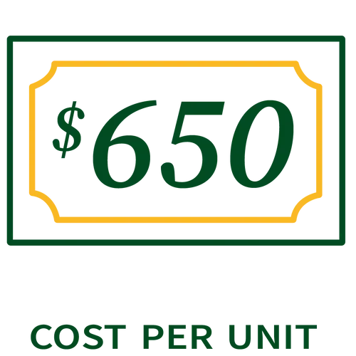 $630 cost per unit