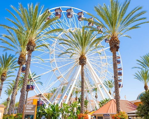 Ferris wheel at the Irvine Spectrum