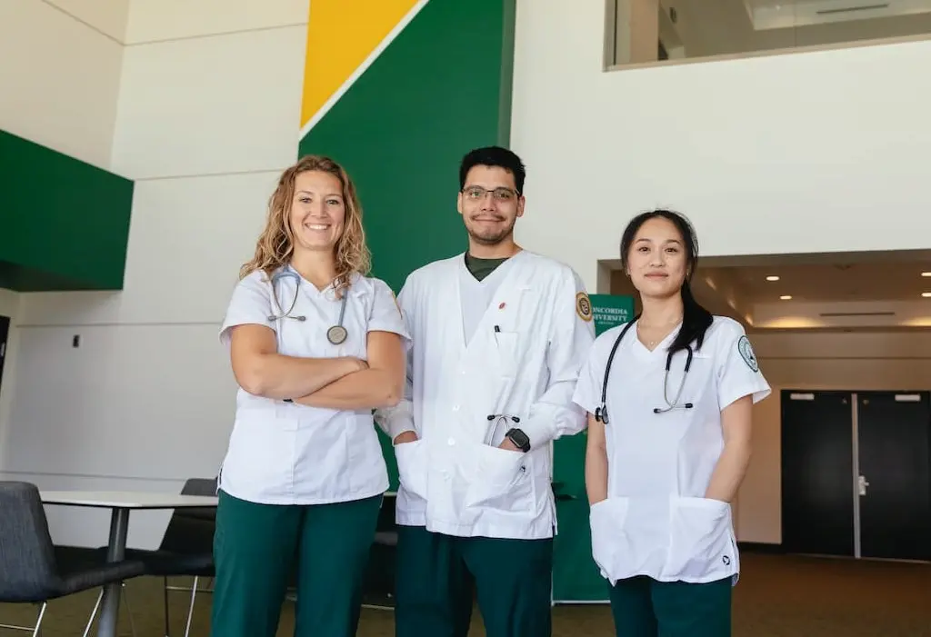 Three nurses at Spectrum campus