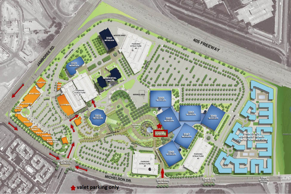 Map of Park Place Campus