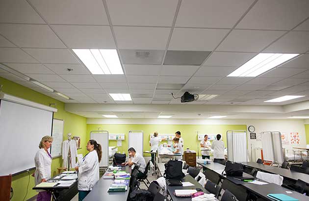 Nursing class in the classroom.