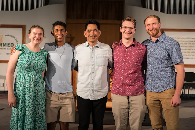 Group of 5 students at Celebration of Ministry