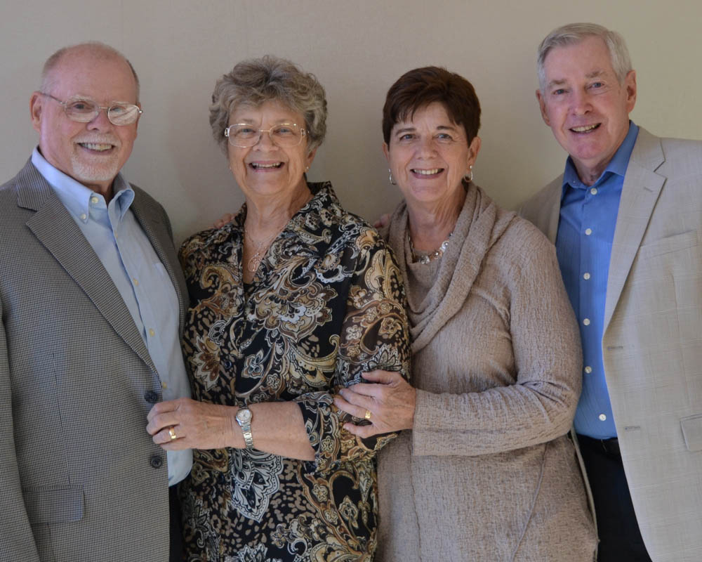 Les & Sharon (Steinbeck) Self with Marcia (Brandt) & Bill Swift