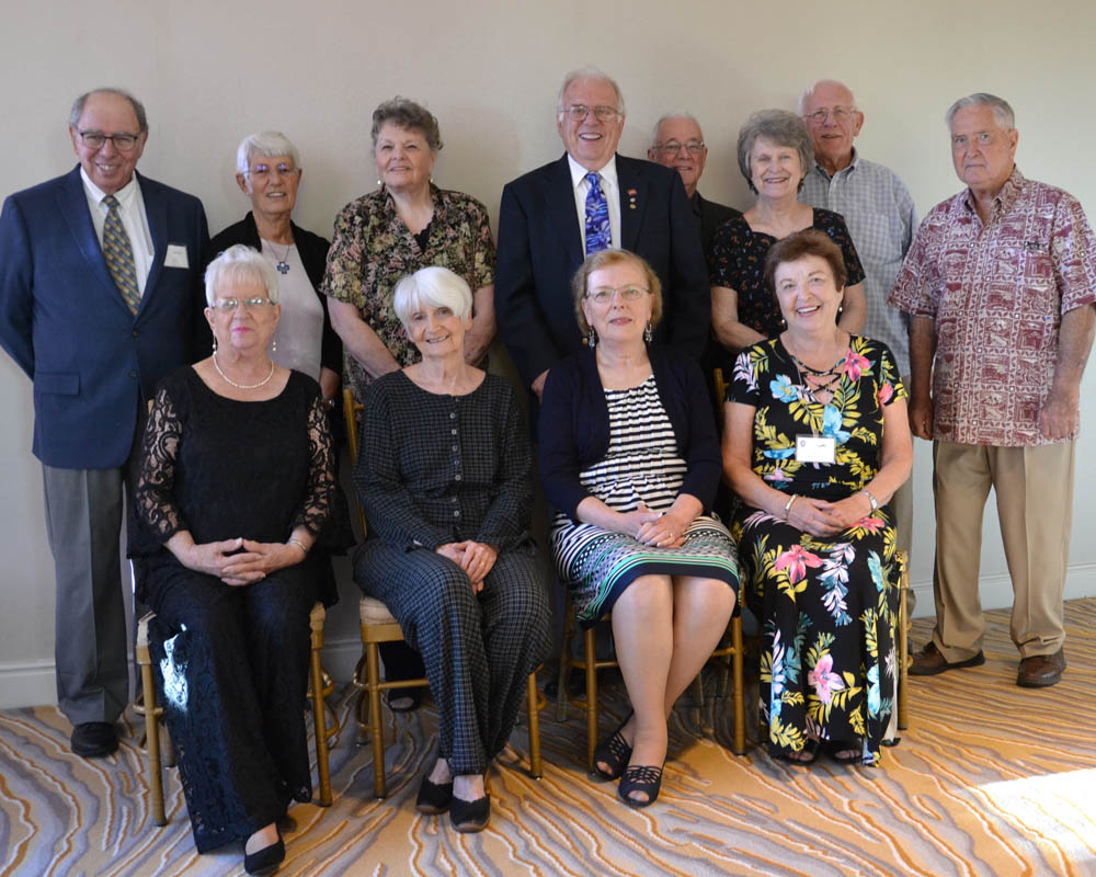 Standing - George Matranga, Jean (Maas) Faszholz, Sonja Arneson, Trenton Ferro, Ron Silva, Kathy Silva, Richard Tietjen, Mickie Reinertson; Seated - Karen (Johnson) Elliott, Sharon (Kirby) Beebee, Judy Ferro, Skirley (Mueller) Capp