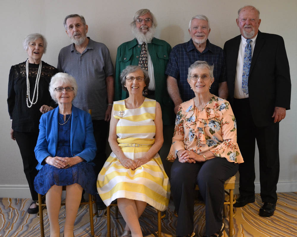 Standing - Linda (Levenhagen) Elrod, Donald Braun, Bob O'Sullivan, Ted Zimmerman, Ray Kringel Seated - Darlene Krug, Alice (Edwards Junkin) Lautenschlager, Elaine (Paulson) Zimmerman