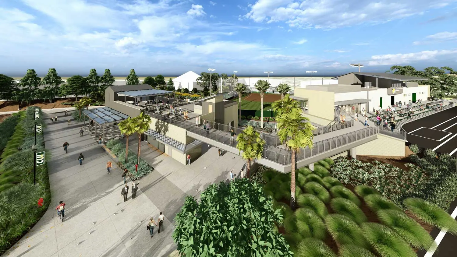 Rendering of the new gym facilities
