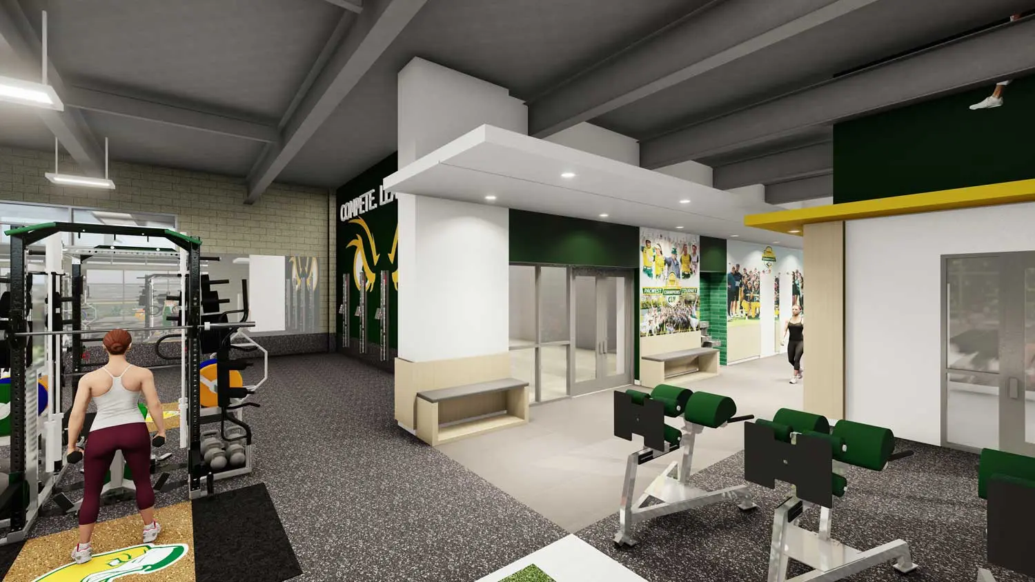 Rendering of the new gym facilities