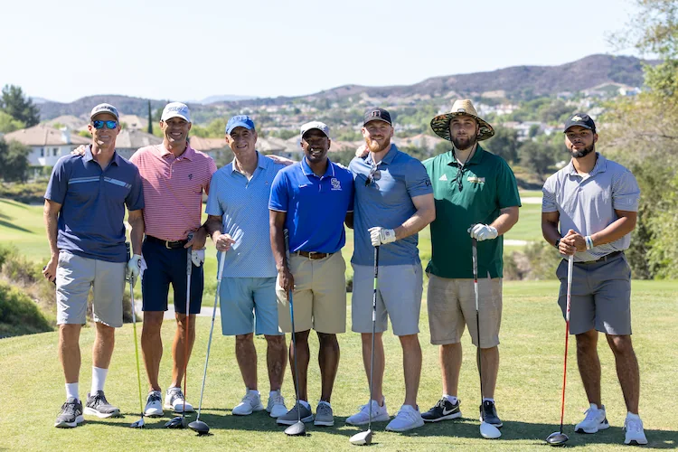 A group of golfers at the Eagle Golf Classic in 2022