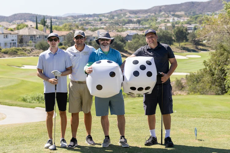 A group of golfers at the Eagle Golf Classic in 2022