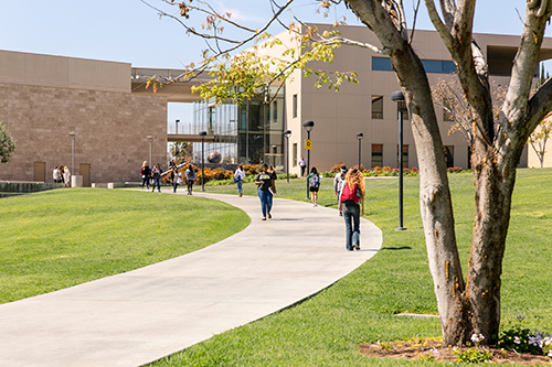 CUI students walking on campus