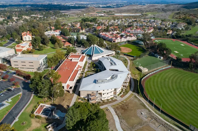 aerial view of Concordia's campus