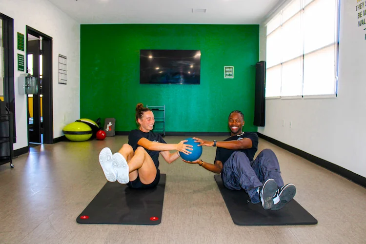 Students training at CU Active