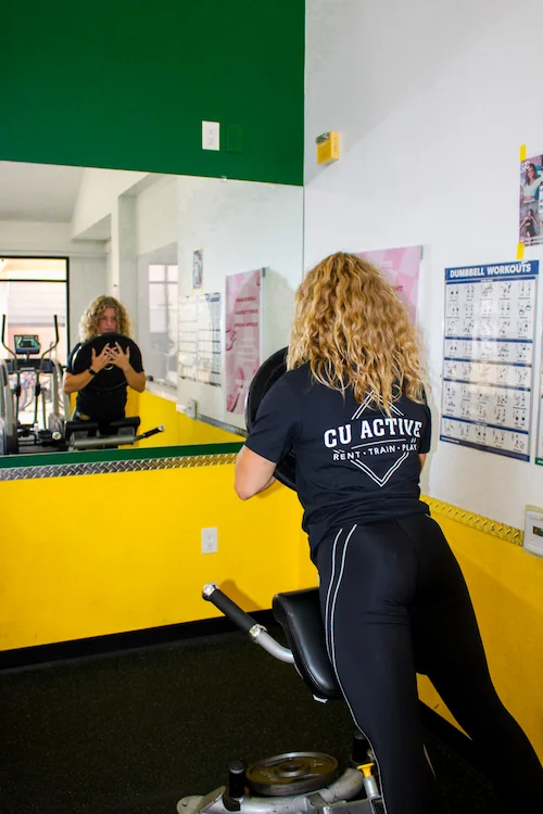 Students training at CU Active