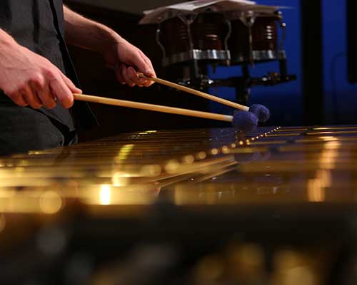 Image of a musician with an instrument.