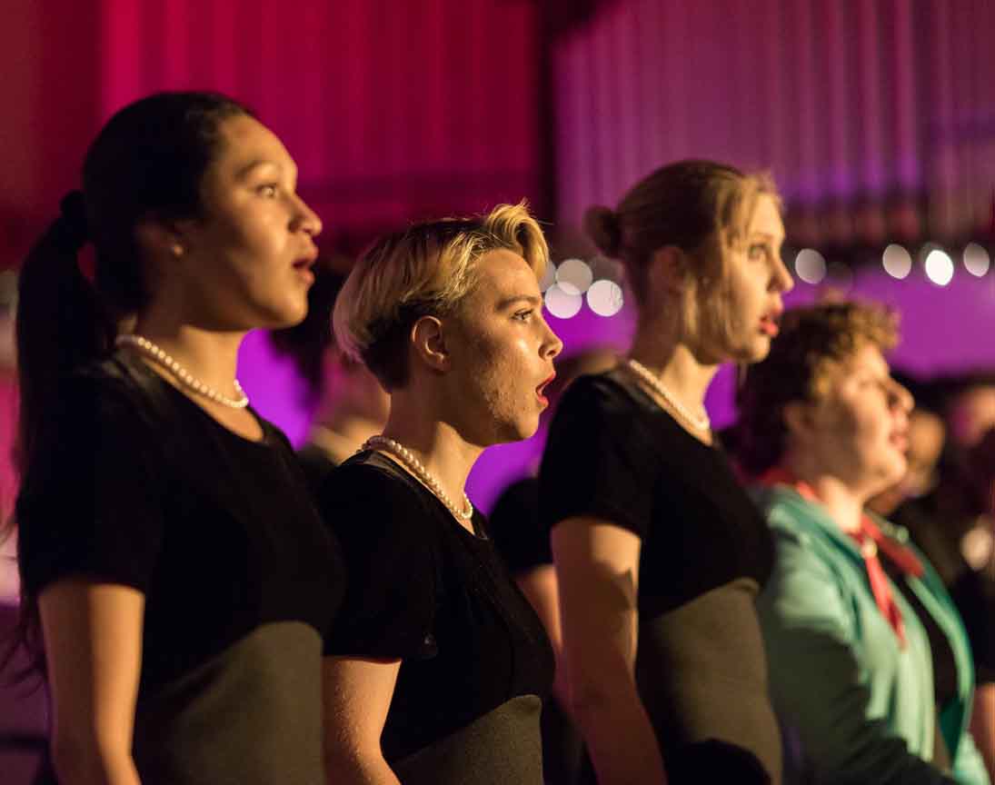 Image of vocalists performing