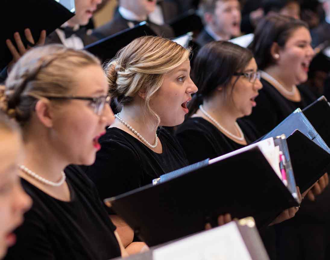 Image of vocalists performing