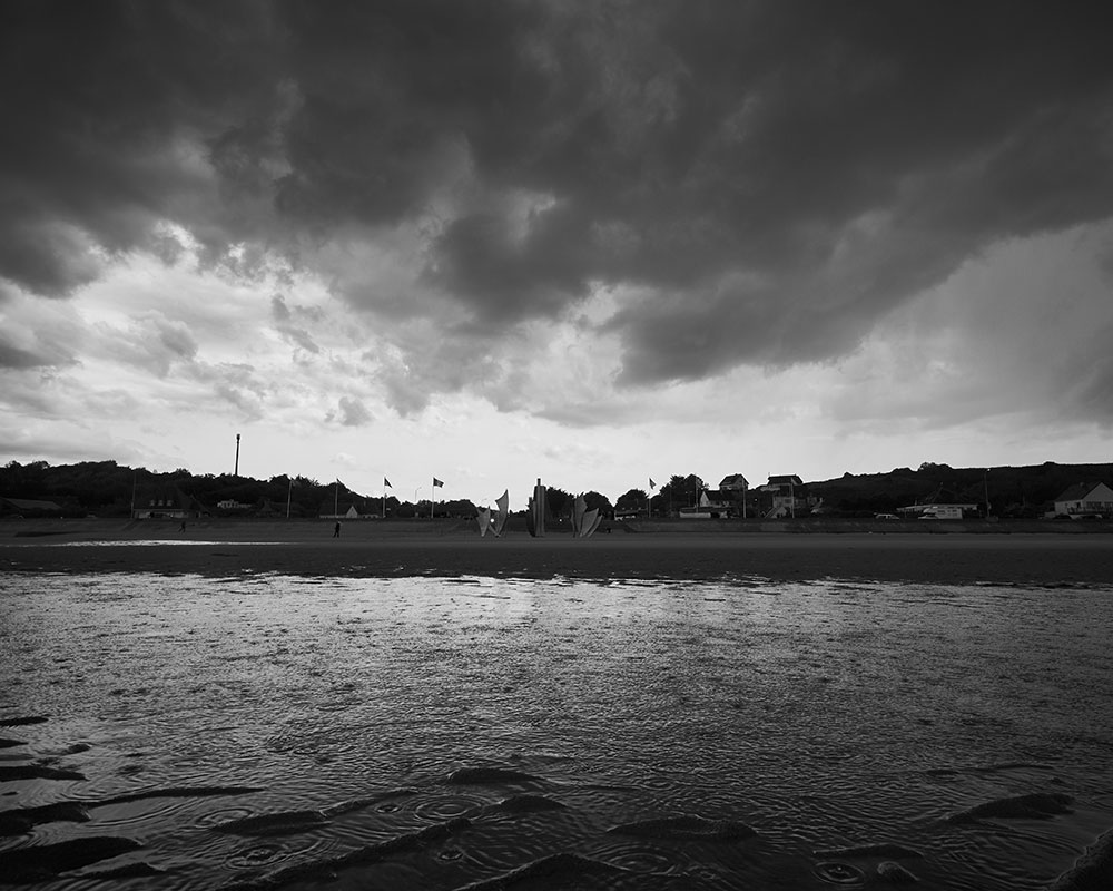 A view of the landing site and our concert site from the low tide (photo credit: Brandon Dunivent)