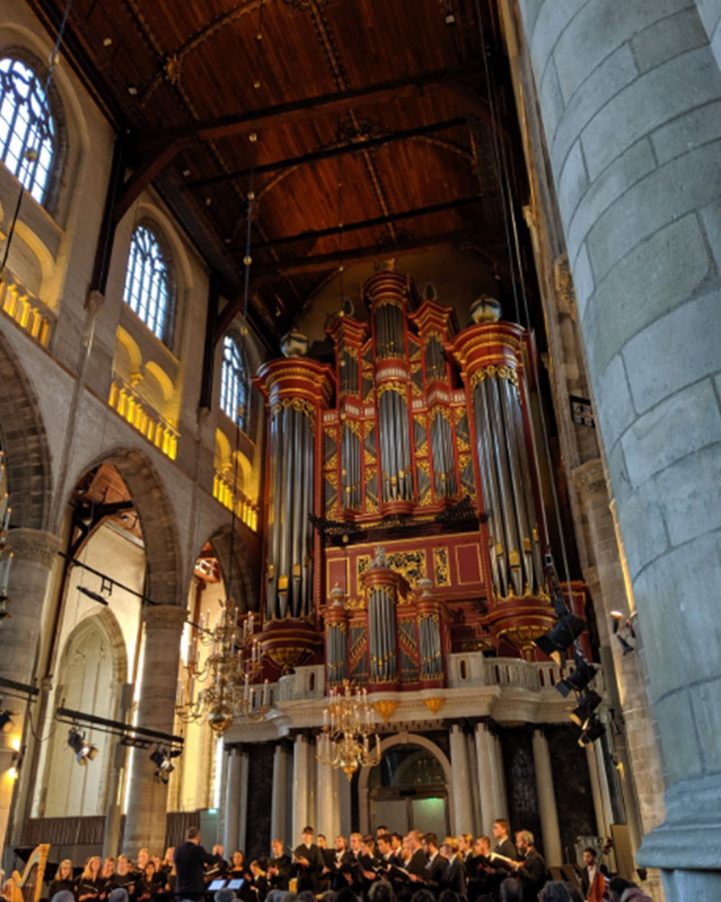 June 8: The CWO sings in Laurenskerk. (photo credit: Ben Hunter)