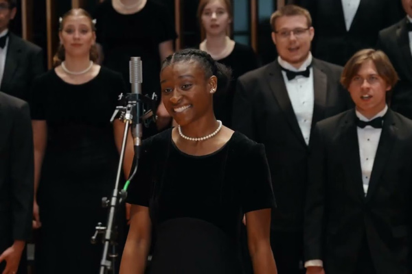 Concordia Choir - Cornerstone - music by Shawn Kirchner, featuring soloists Joshua Burns and Kaitlyn Bills