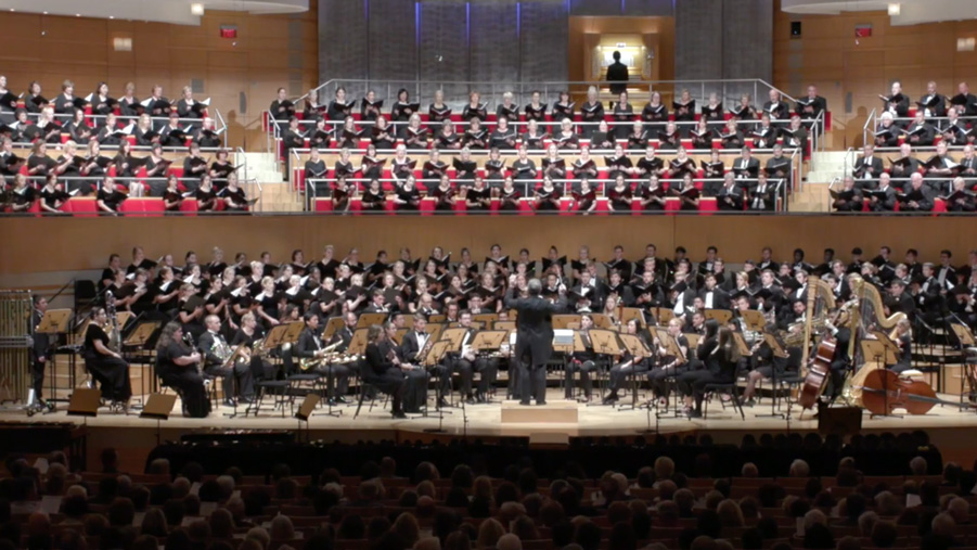 CWO performing with choir