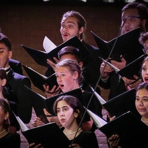 Image of vocalists performing