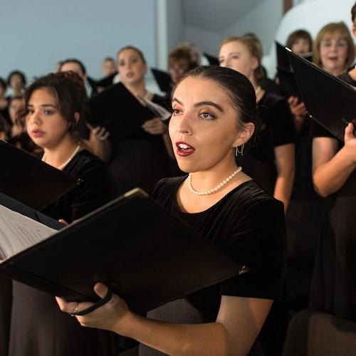 Image of vocalists performing