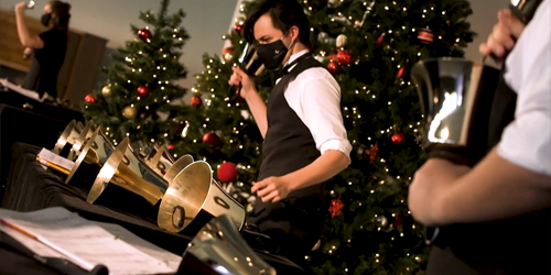 handbell performers at A Concordia Christmas