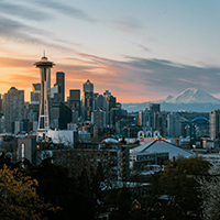 Aerial image of Seattle