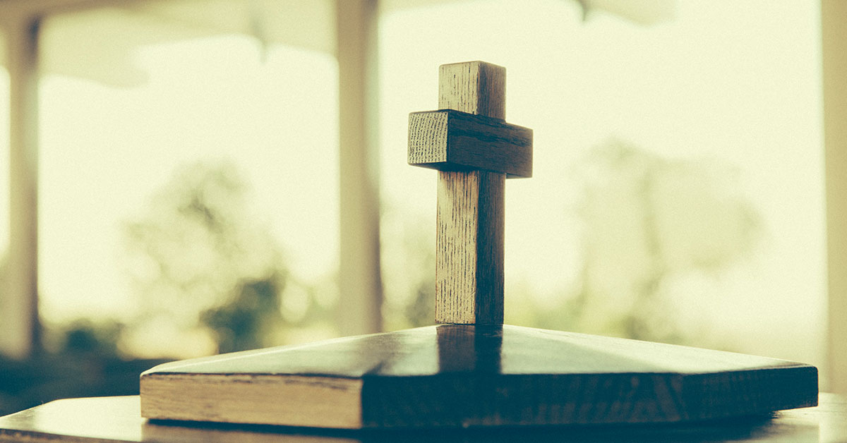 Wooden cross in the Good Shepherd Chapel