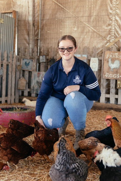 Laura at Tanaka Farms