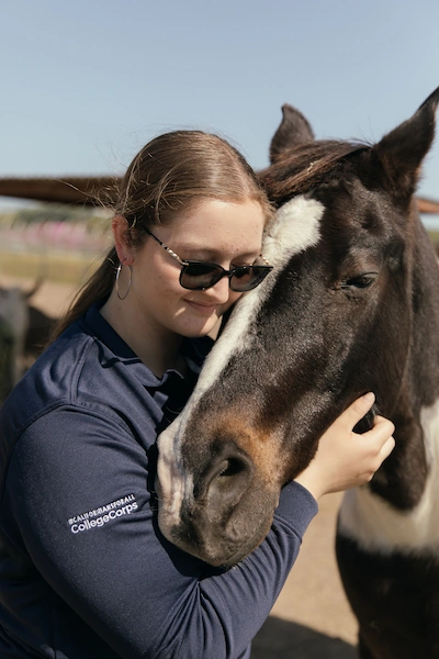 Laura Volunteering at Tanaka Farms