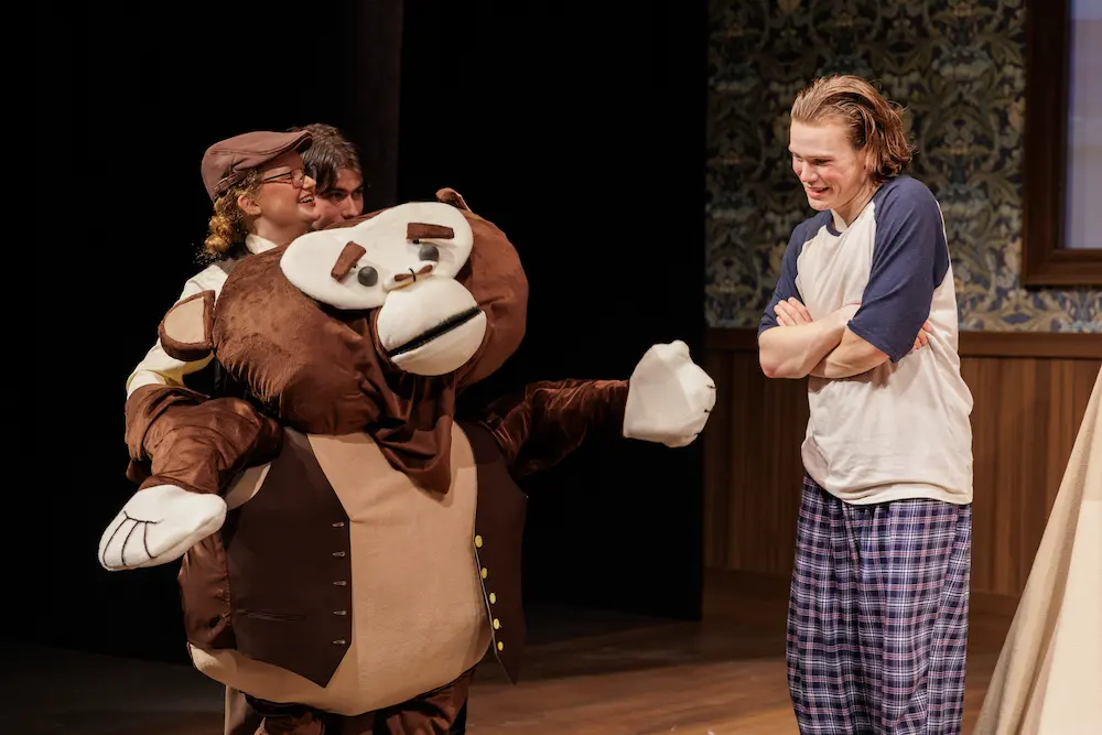 Characters on stage